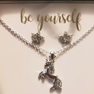 Unicorn necklace set